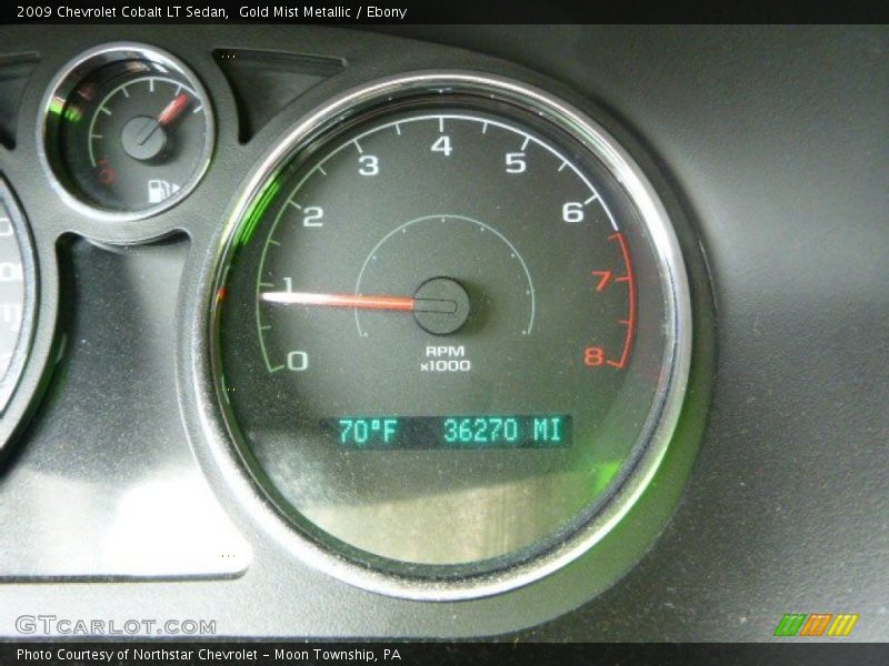 Gold Mist Metallic / Ebony 2009 Chevrolet Cobalt LT Sedan