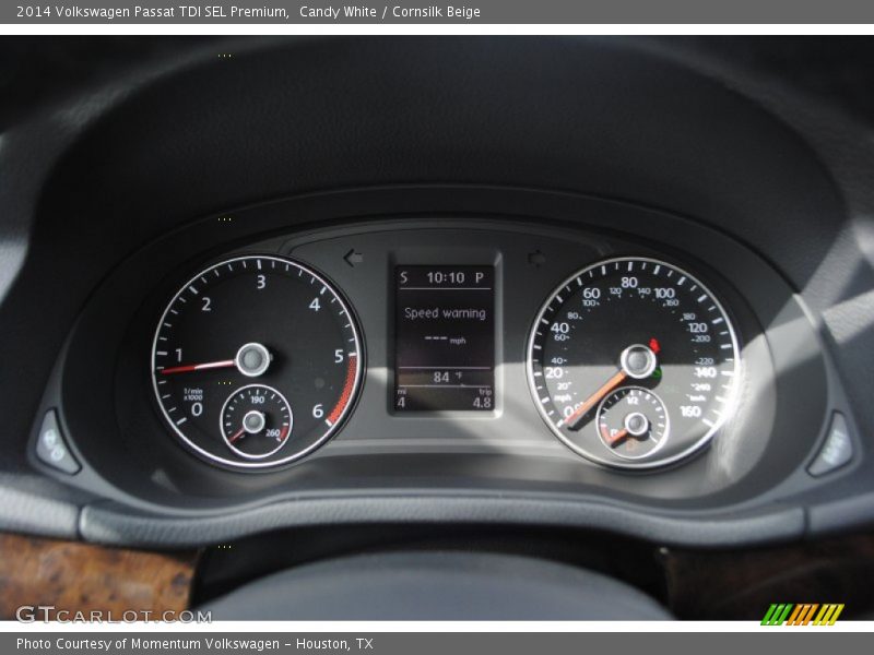 Candy White / Cornsilk Beige 2014 Volkswagen Passat TDI SEL Premium