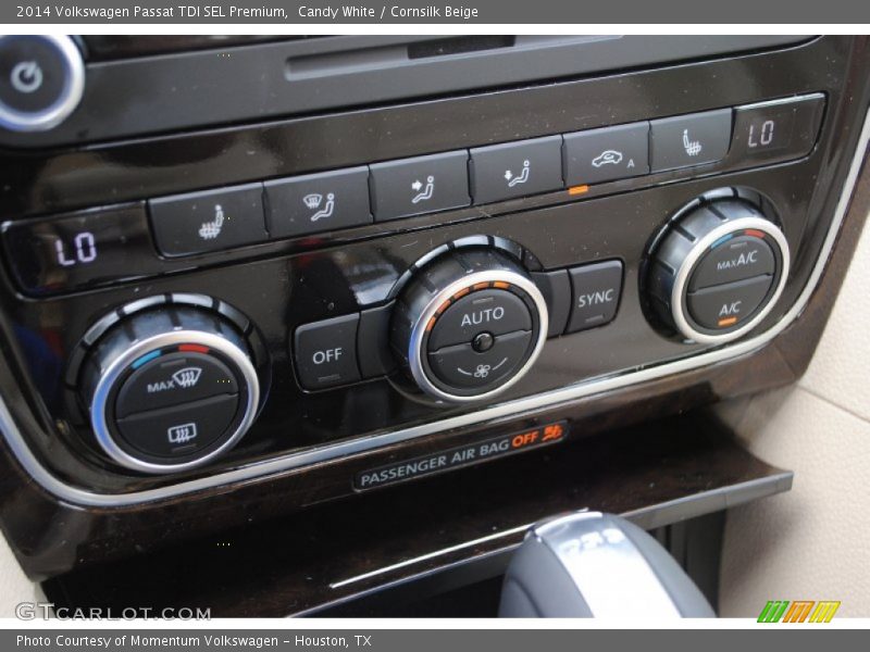 Candy White / Cornsilk Beige 2014 Volkswagen Passat TDI SEL Premium