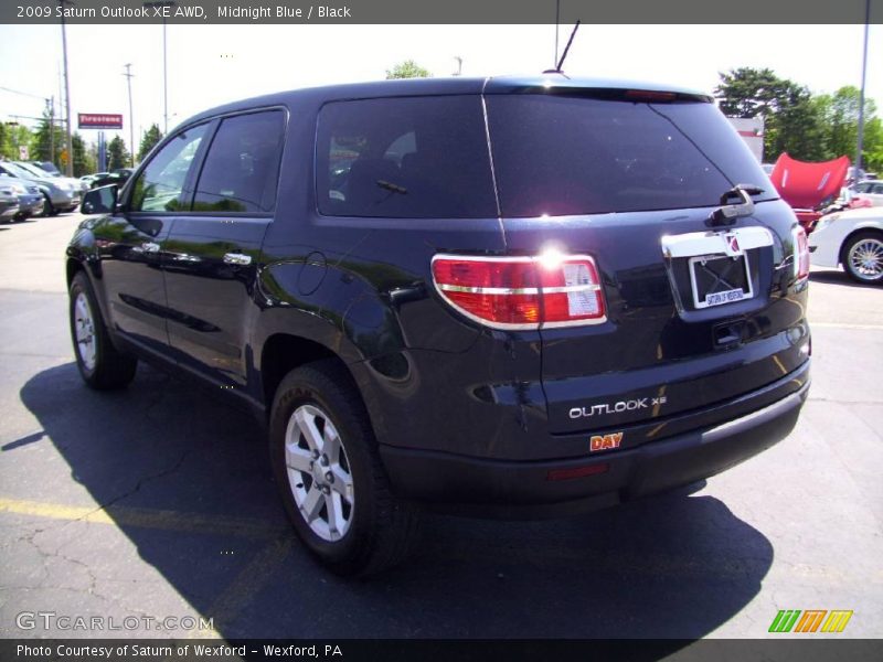 Midnight Blue / Black 2009 Saturn Outlook XE AWD