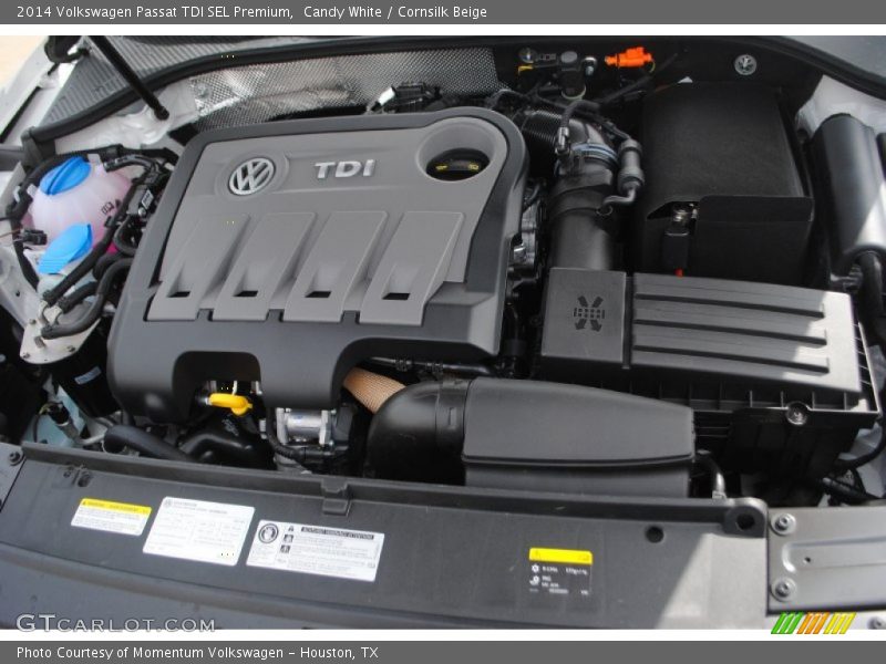 Candy White / Cornsilk Beige 2014 Volkswagen Passat TDI SEL Premium