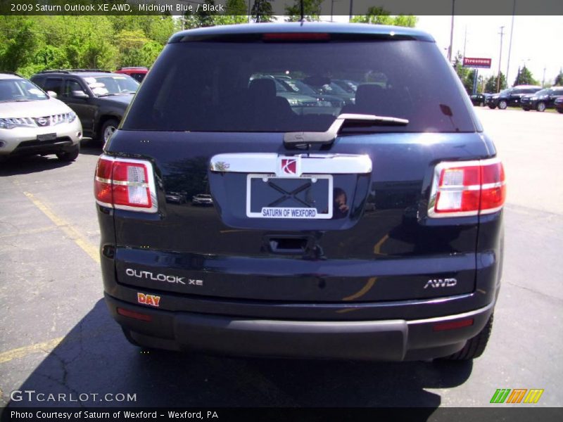 Midnight Blue / Black 2009 Saturn Outlook XE AWD
