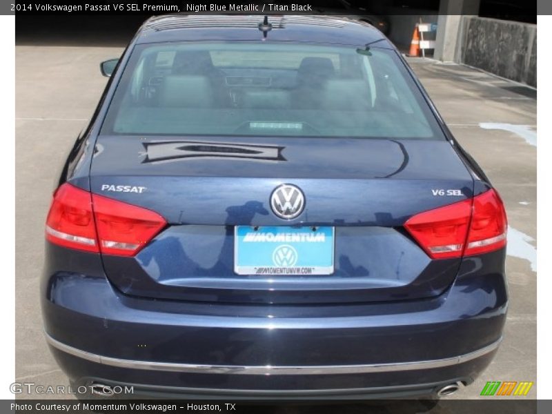 Night Blue Metallic / Titan Black 2014 Volkswagen Passat V6 SEL Premium