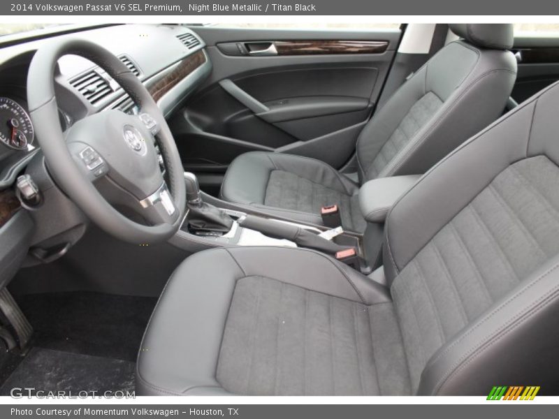 Night Blue Metallic / Titan Black 2014 Volkswagen Passat V6 SEL Premium