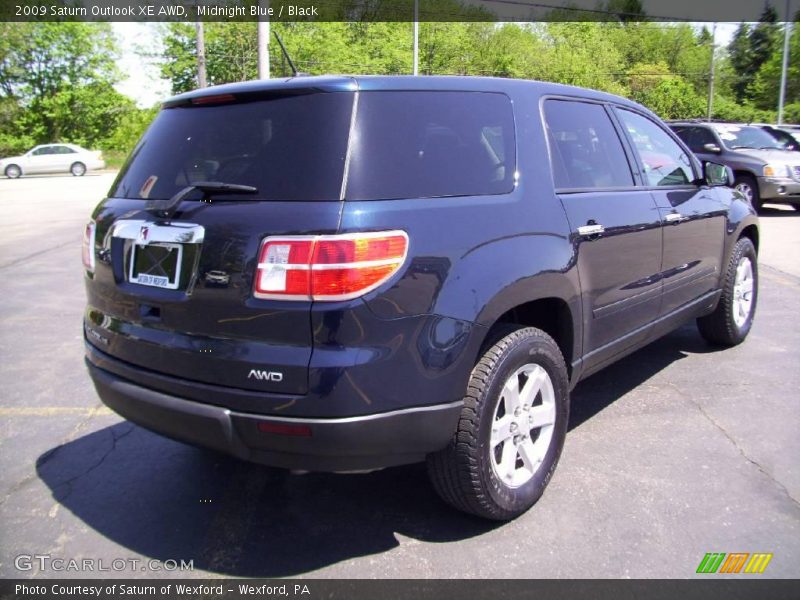 Midnight Blue / Black 2009 Saturn Outlook XE AWD
