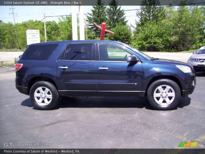 Midnight Blue / Black 2009 Saturn Outlook XE AWD