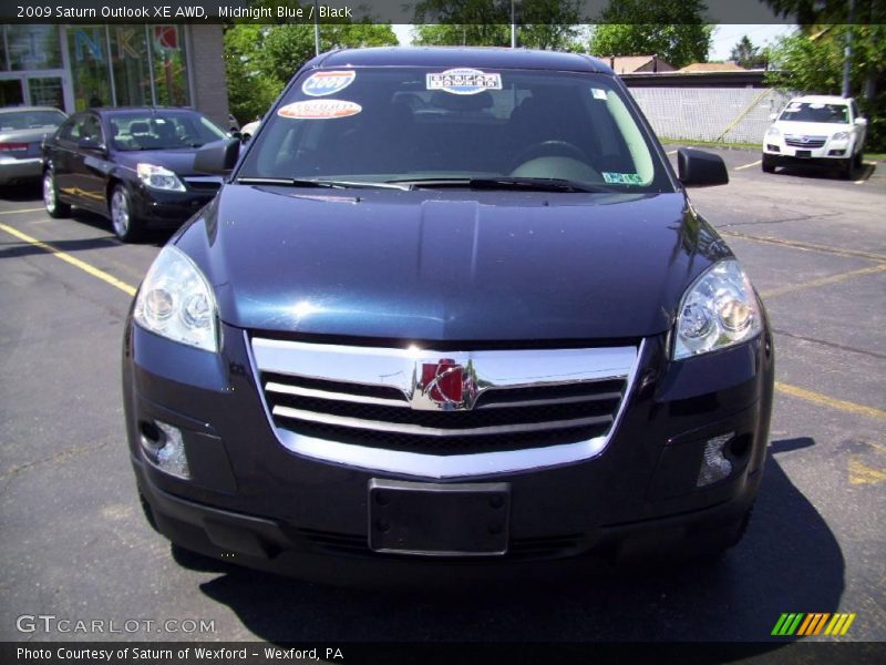 Midnight Blue / Black 2009 Saturn Outlook XE AWD