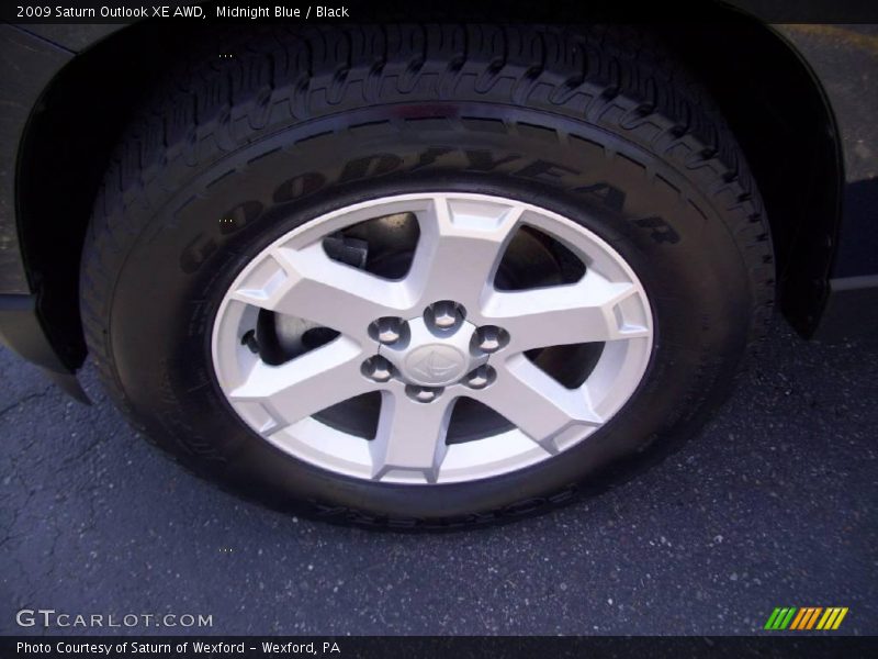 Midnight Blue / Black 2009 Saturn Outlook XE AWD