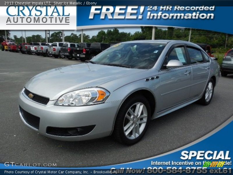 Silver Ice Metallic / Ebony 2013 Chevrolet Impala LTZ