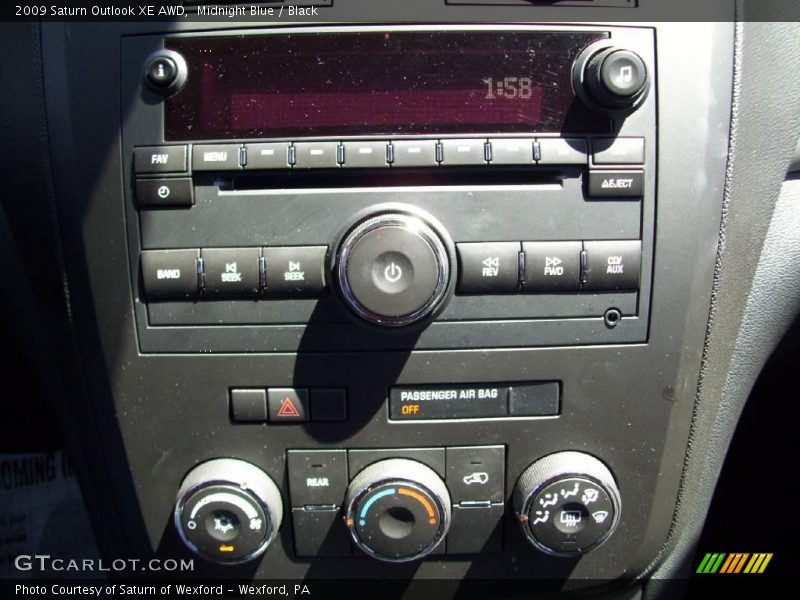 Midnight Blue / Black 2009 Saturn Outlook XE AWD