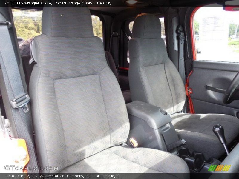 Impact Orange / Dark Slate Gray 2005 Jeep Wrangler X 4x4