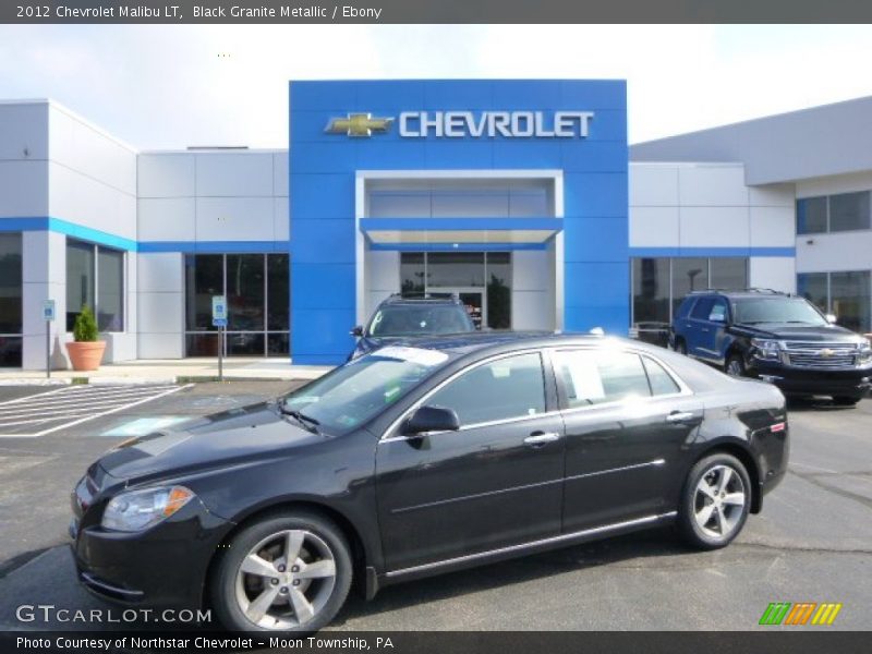 Black Granite Metallic / Ebony 2012 Chevrolet Malibu LT
