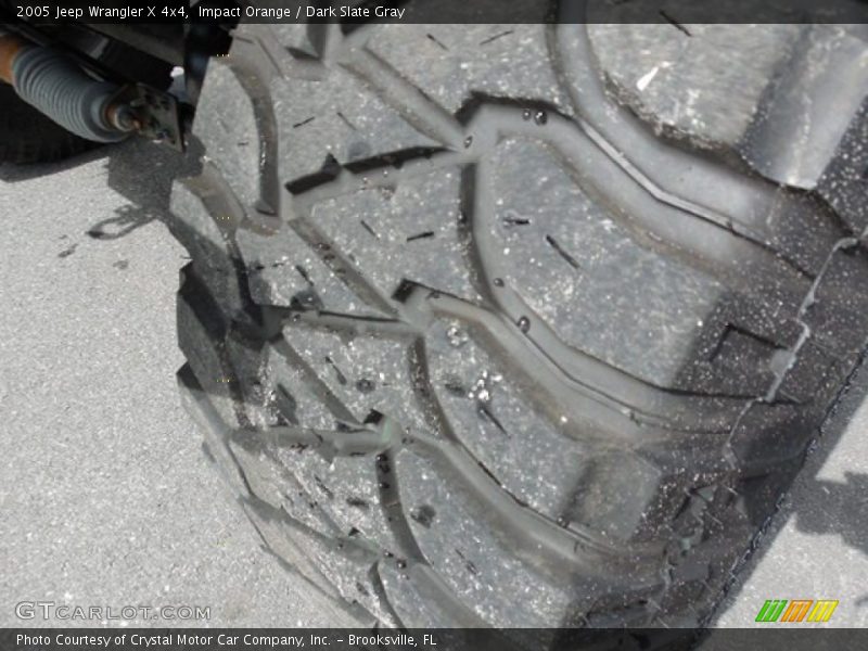 Impact Orange / Dark Slate Gray 2005 Jeep Wrangler X 4x4