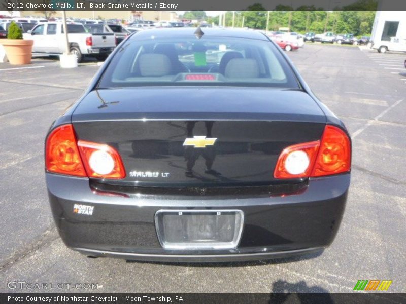 Black Granite Metallic / Ebony 2012 Chevrolet Malibu LT
