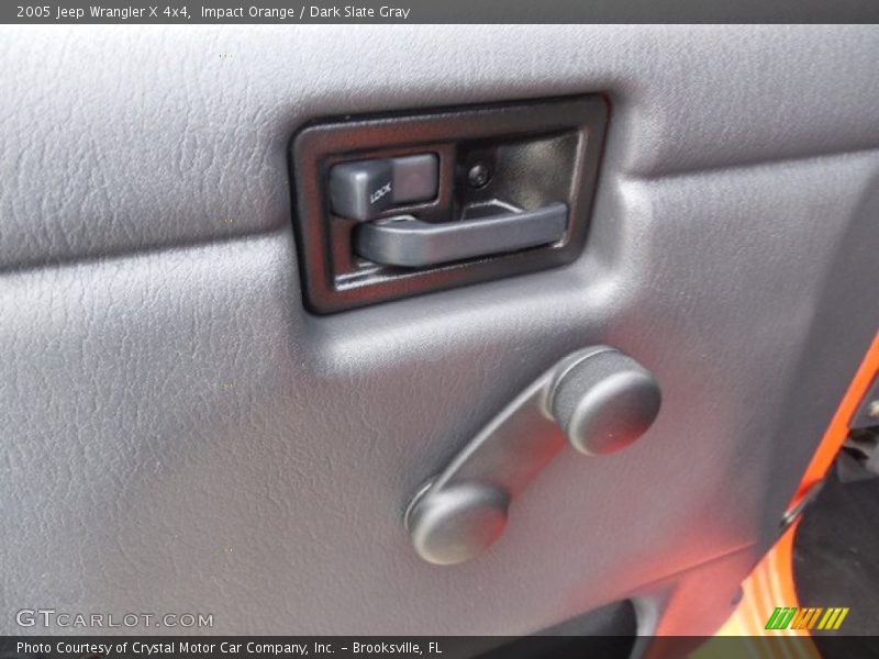 Impact Orange / Dark Slate Gray 2005 Jeep Wrangler X 4x4