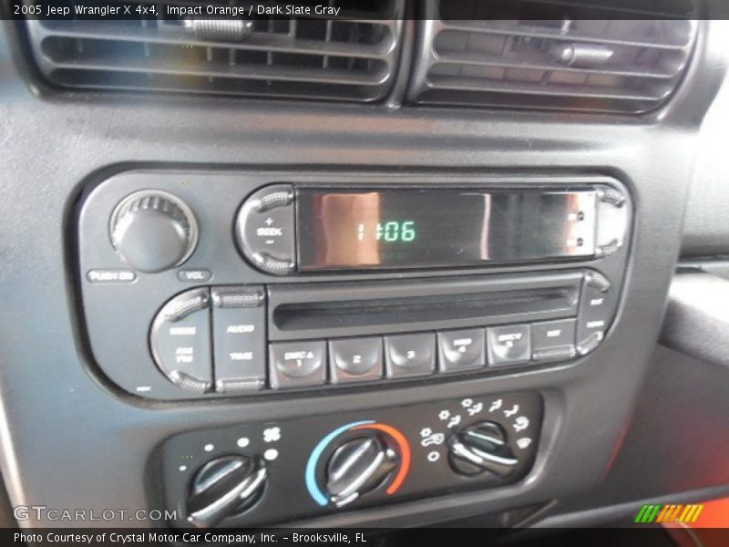 Impact Orange / Dark Slate Gray 2005 Jeep Wrangler X 4x4