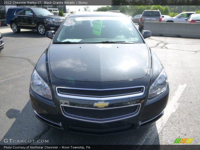 Black Granite Metallic / Ebony 2012 Chevrolet Malibu LT