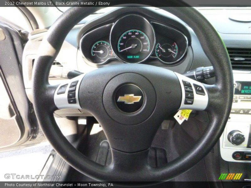 Black Granite Metallic / Ebony 2012 Chevrolet Malibu LT