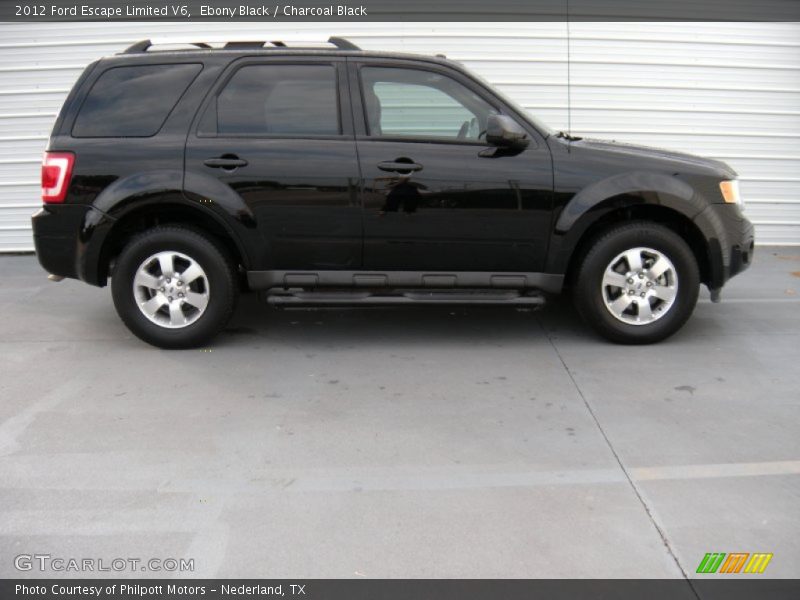 Ebony Black / Charcoal Black 2012 Ford Escape Limited V6