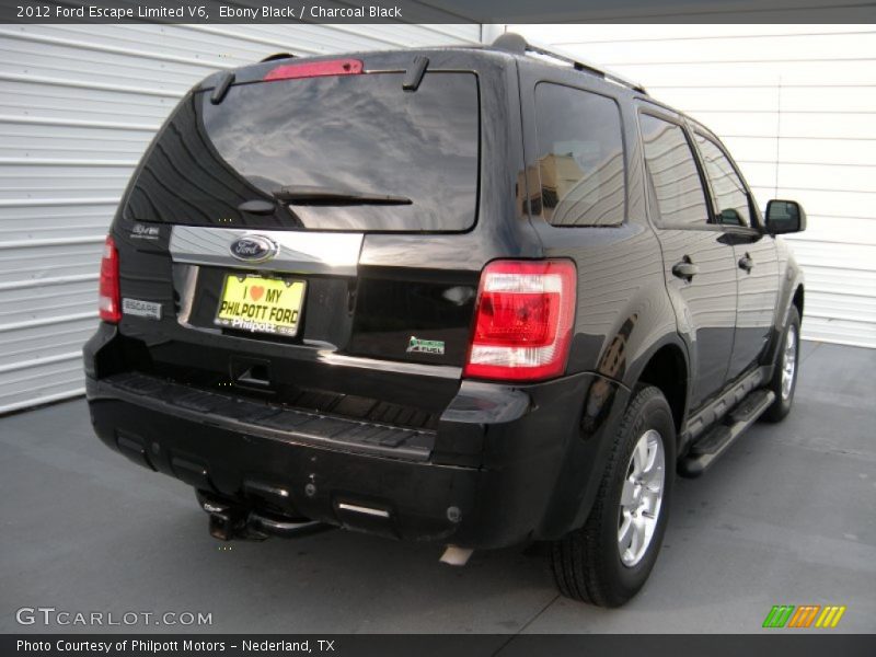 Ebony Black / Charcoal Black 2012 Ford Escape Limited V6