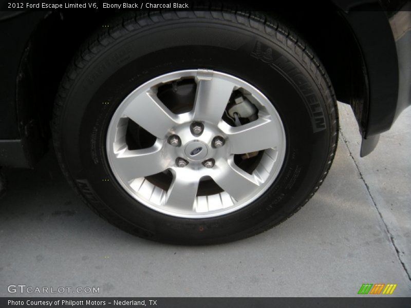 Ebony Black / Charcoal Black 2012 Ford Escape Limited V6