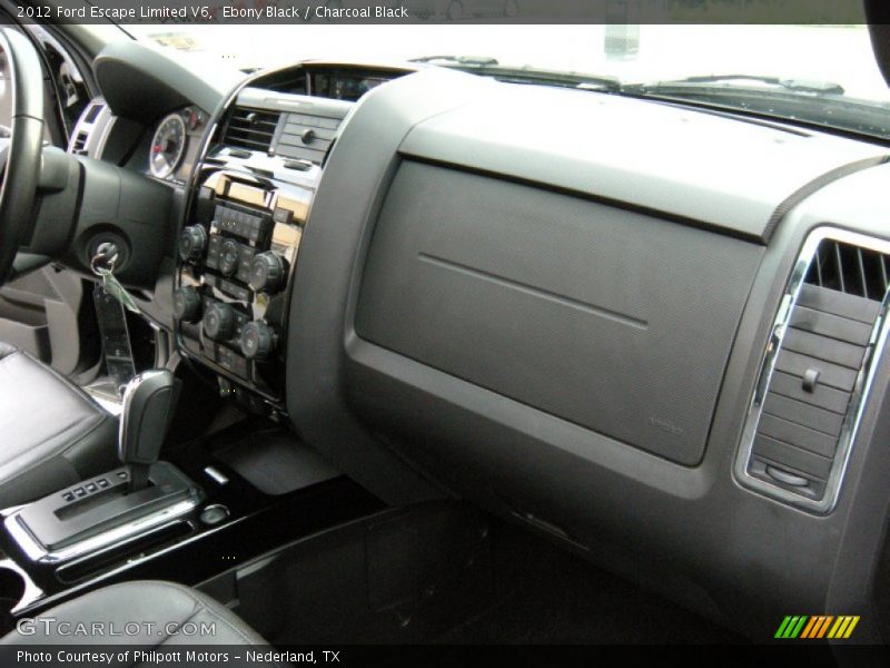 Ebony Black / Charcoal Black 2012 Ford Escape Limited V6