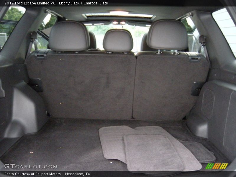 Ebony Black / Charcoal Black 2012 Ford Escape Limited V6