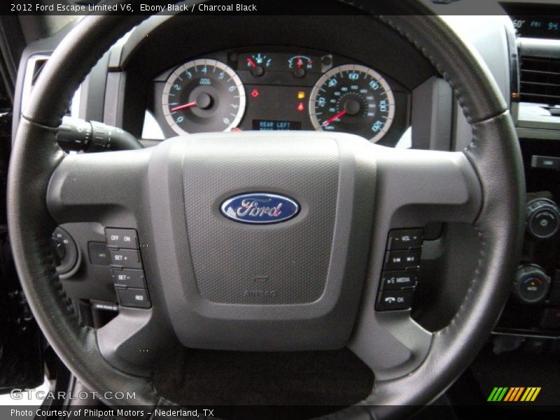 Ebony Black / Charcoal Black 2012 Ford Escape Limited V6
