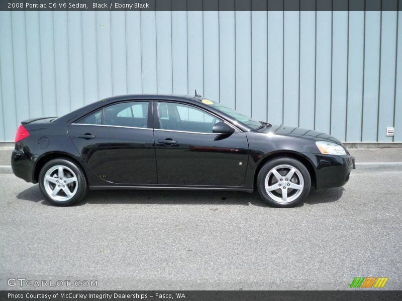 Black / Ebony Black 2008 Pontiac G6 V6 Sedan