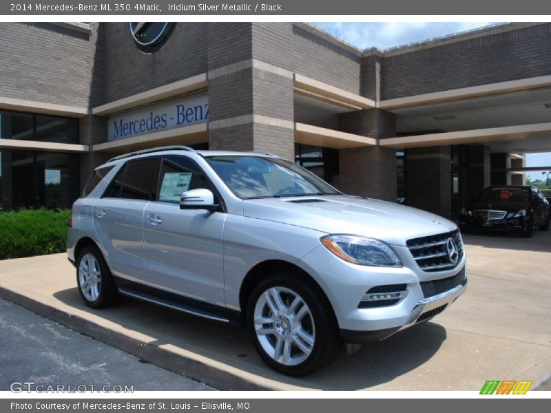 Iridium Silver Metallic / Black 2014 Mercedes-Benz ML 350 4Matic