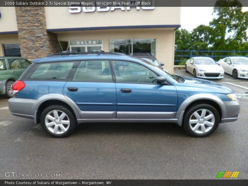 Newport Blue Pearl / Off Black 2009 Subaru Outback 2.5i Special Edition Wagon