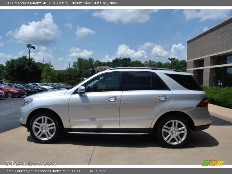 Iridium Silver Metallic / Black 2014 Mercedes-Benz ML 350 4Matic