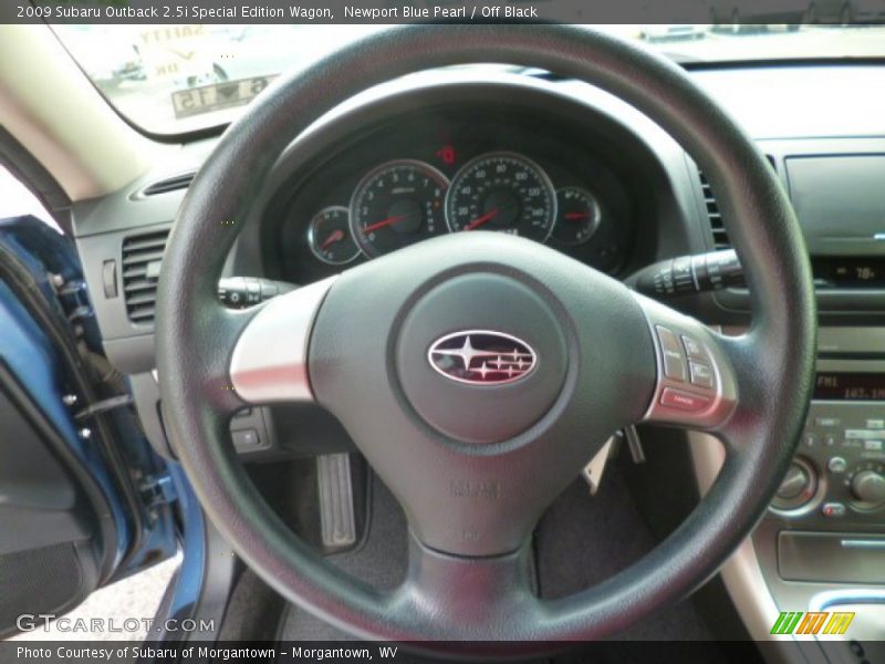Newport Blue Pearl / Off Black 2009 Subaru Outback 2.5i Special Edition Wagon