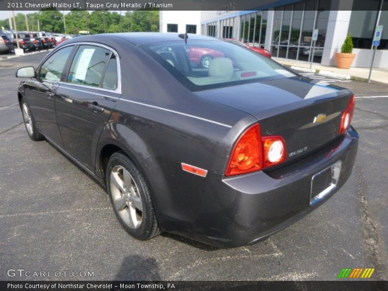 Taupe Gray Metallic / Titanium 2011 Chevrolet Malibu LT