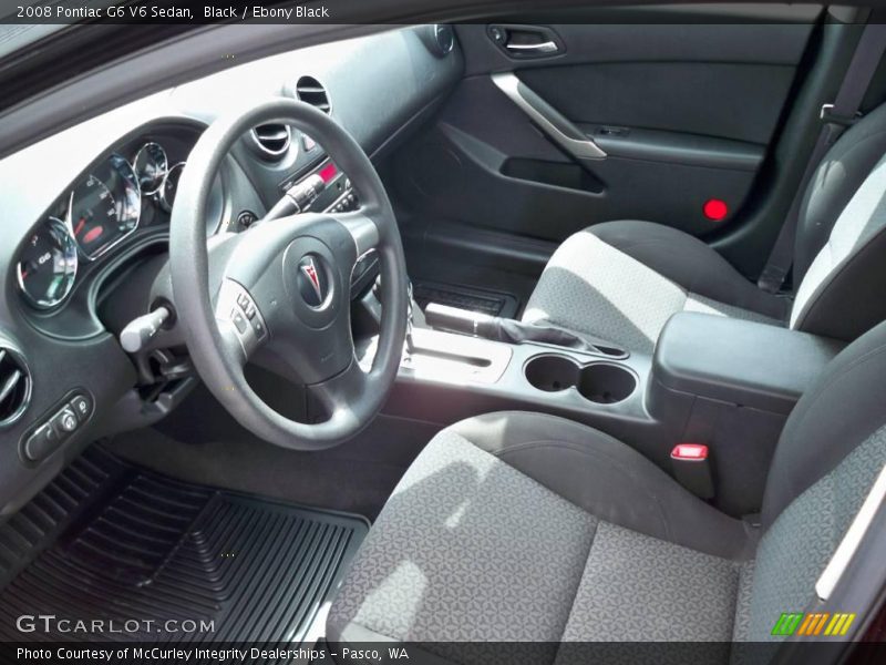 Black / Ebony Black 2008 Pontiac G6 V6 Sedan