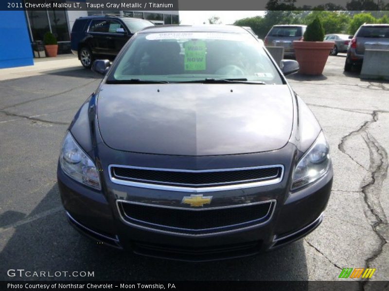 Taupe Gray Metallic / Titanium 2011 Chevrolet Malibu LT