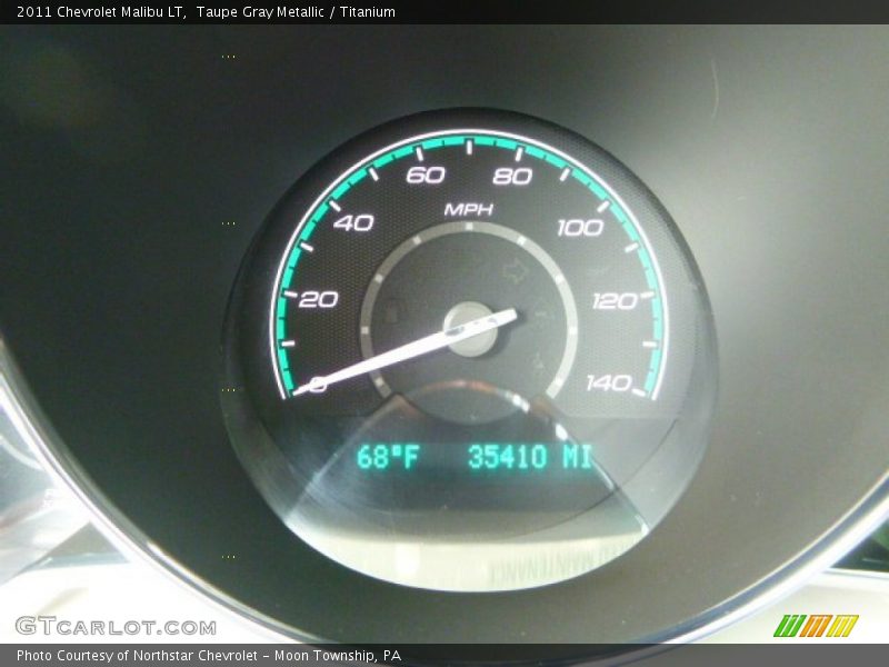 Taupe Gray Metallic / Titanium 2011 Chevrolet Malibu LT