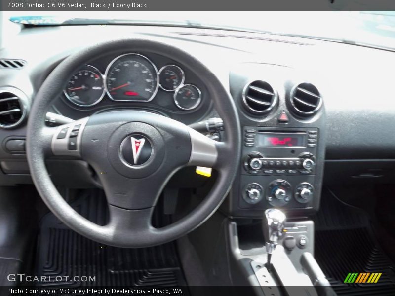 Black / Ebony Black 2008 Pontiac G6 V6 Sedan