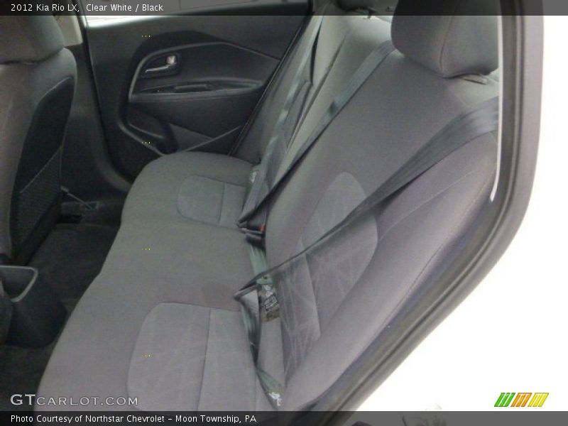 Clear White / Black 2012 Kia Rio LX