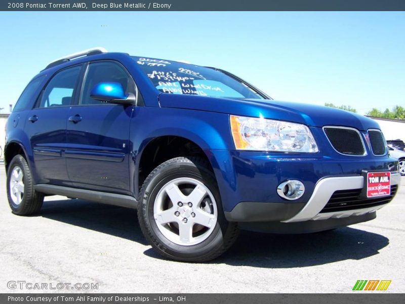 Deep Blue Metallic / Ebony 2008 Pontiac Torrent AWD