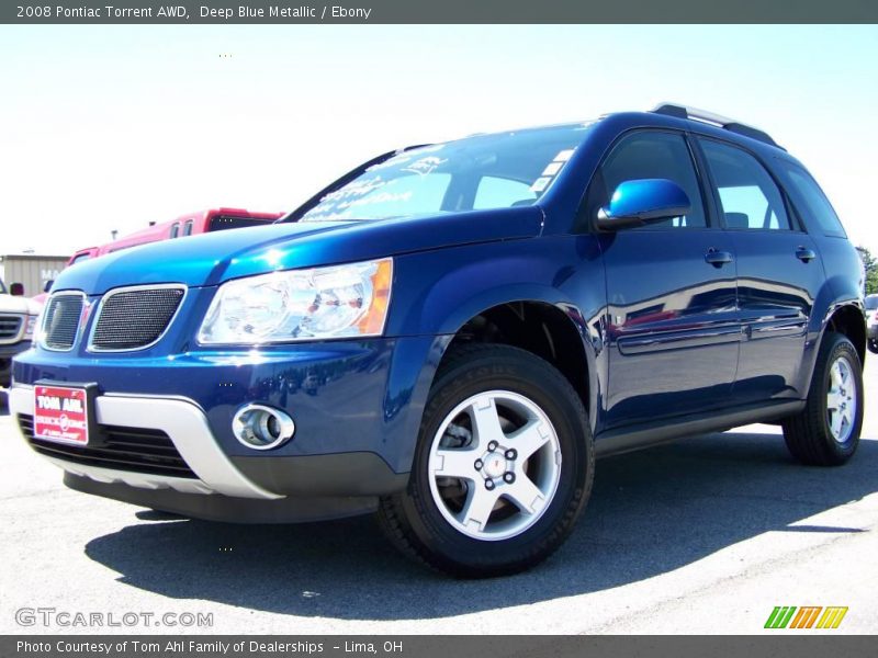 Deep Blue Metallic / Ebony 2008 Pontiac Torrent AWD
