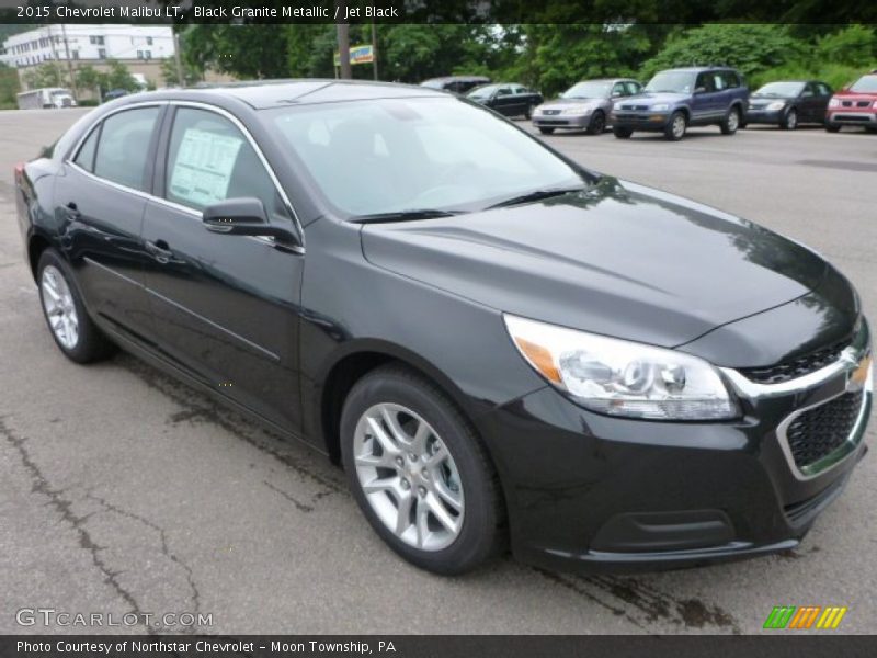 Black Granite Metallic / Jet Black 2015 Chevrolet Malibu LT