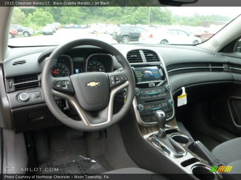 Black Granite Metallic / Jet Black 2015 Chevrolet Malibu LT