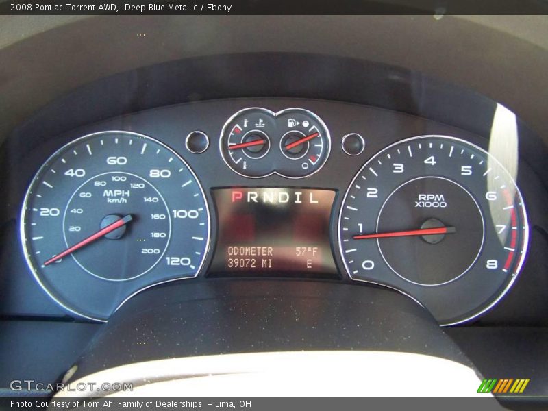Deep Blue Metallic / Ebony 2008 Pontiac Torrent AWD