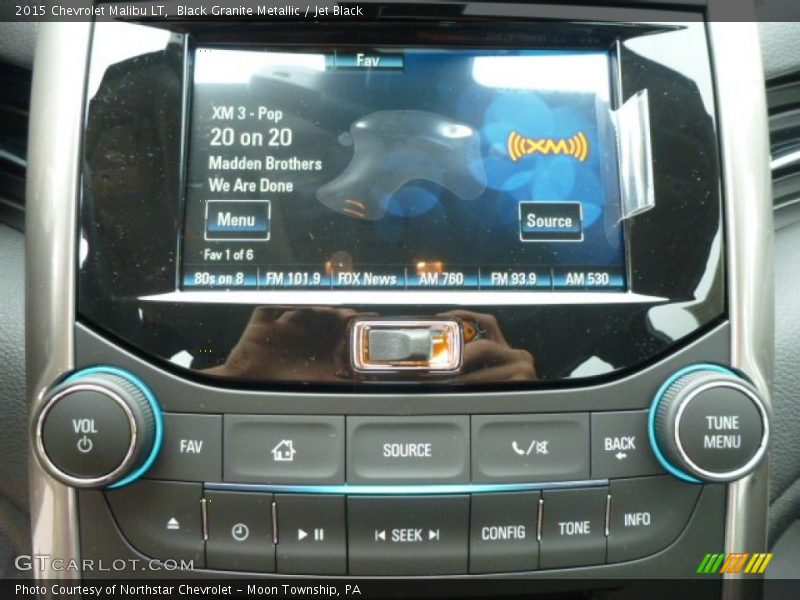 Black Granite Metallic / Jet Black 2015 Chevrolet Malibu LT