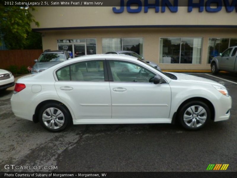 Satin White Pearl / Warm Ivory 2012 Subaru Legacy 2.5i