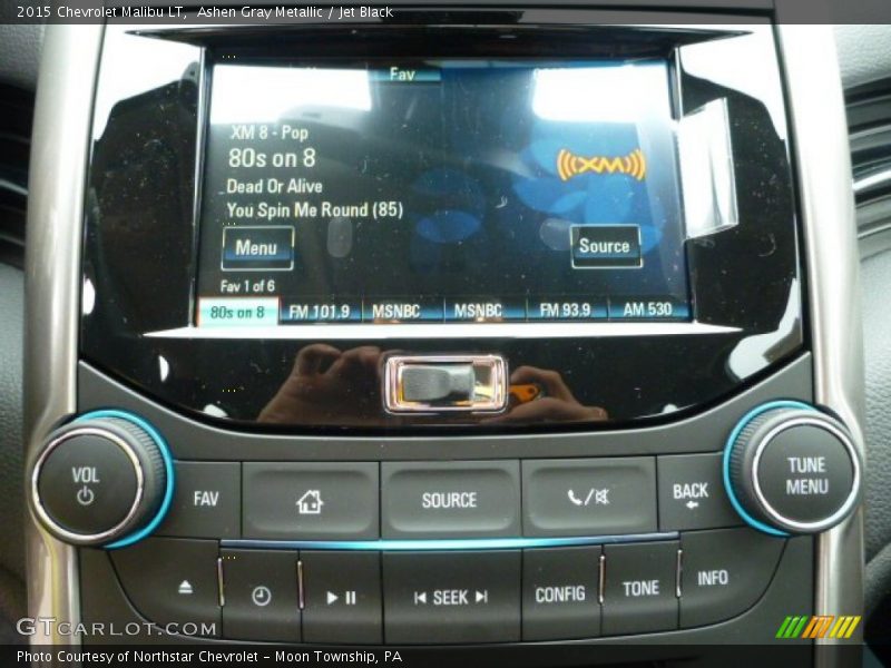 Ashen Gray Metallic / Jet Black 2015 Chevrolet Malibu LT