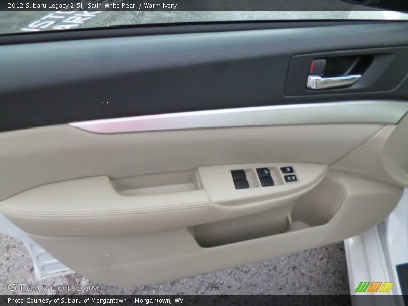 Satin White Pearl / Warm Ivory 2012 Subaru Legacy 2.5i