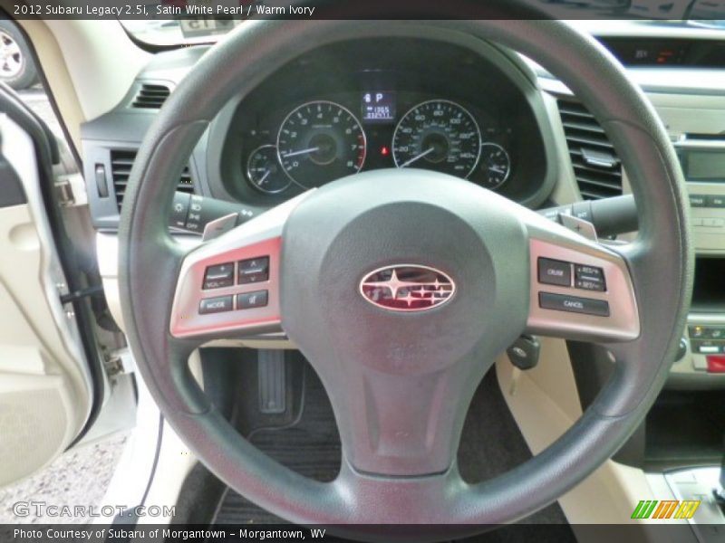 Satin White Pearl / Warm Ivory 2012 Subaru Legacy 2.5i