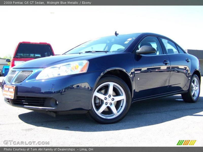 Midnight Blue Metallic / Ebony 2009 Pontiac G6 GT Sedan